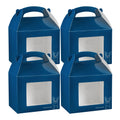 Bio Tek Frenchie Paper Gable Box / Take Out Container - with Window - 10" x 7" x 8" - 100 count box