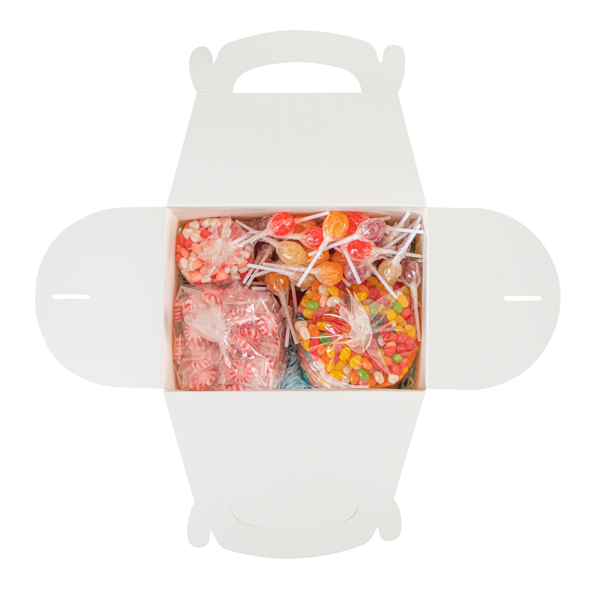 Bio Tek Pink and White Stripe Paper Gable Box / Take Out Container - with Window - 10" x 7" x 8" - 100 count box