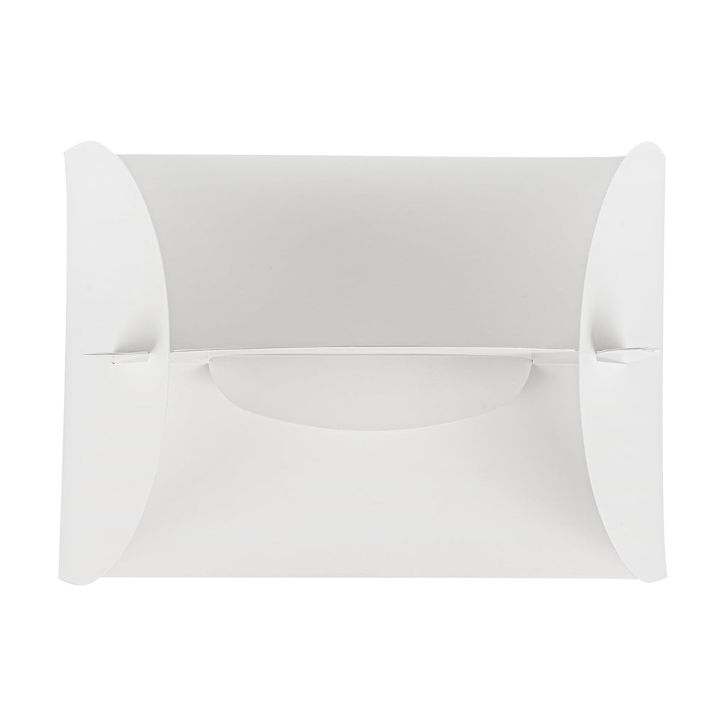Bio Tek White Paper Gable Box / Take Out Container - Greaseproof - 10" x 7" x 8" - 25 count box