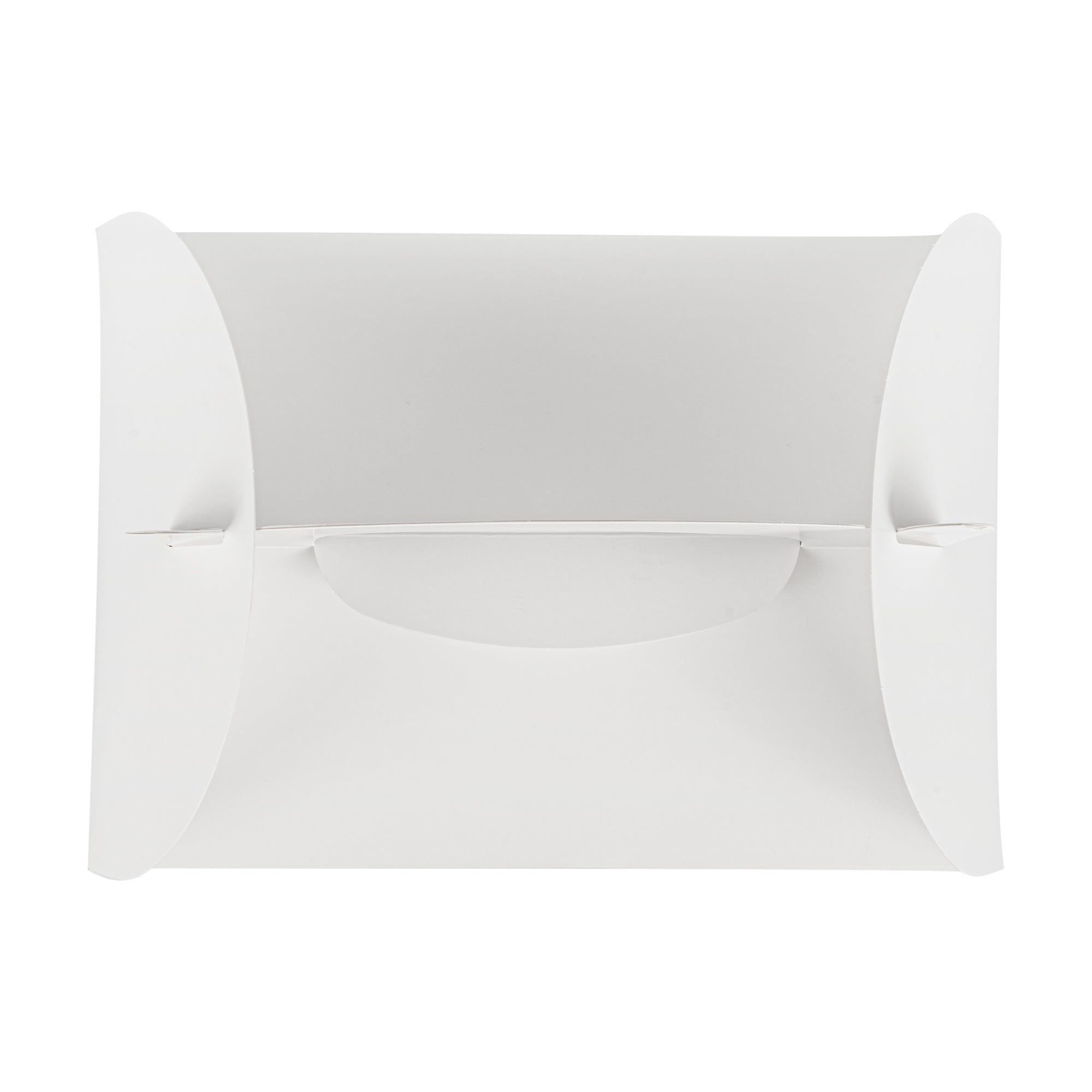 Bio Tek White Paper Gable Box / Take Out Container - Greaseproof - 10" x 7" x 8" - 25 count box