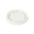 Sustain White Paper Cold Cup Flat Lid - Fits 9, 12, 16, 20 and 22 oz, PLA Lining, Compostable - 50 count box