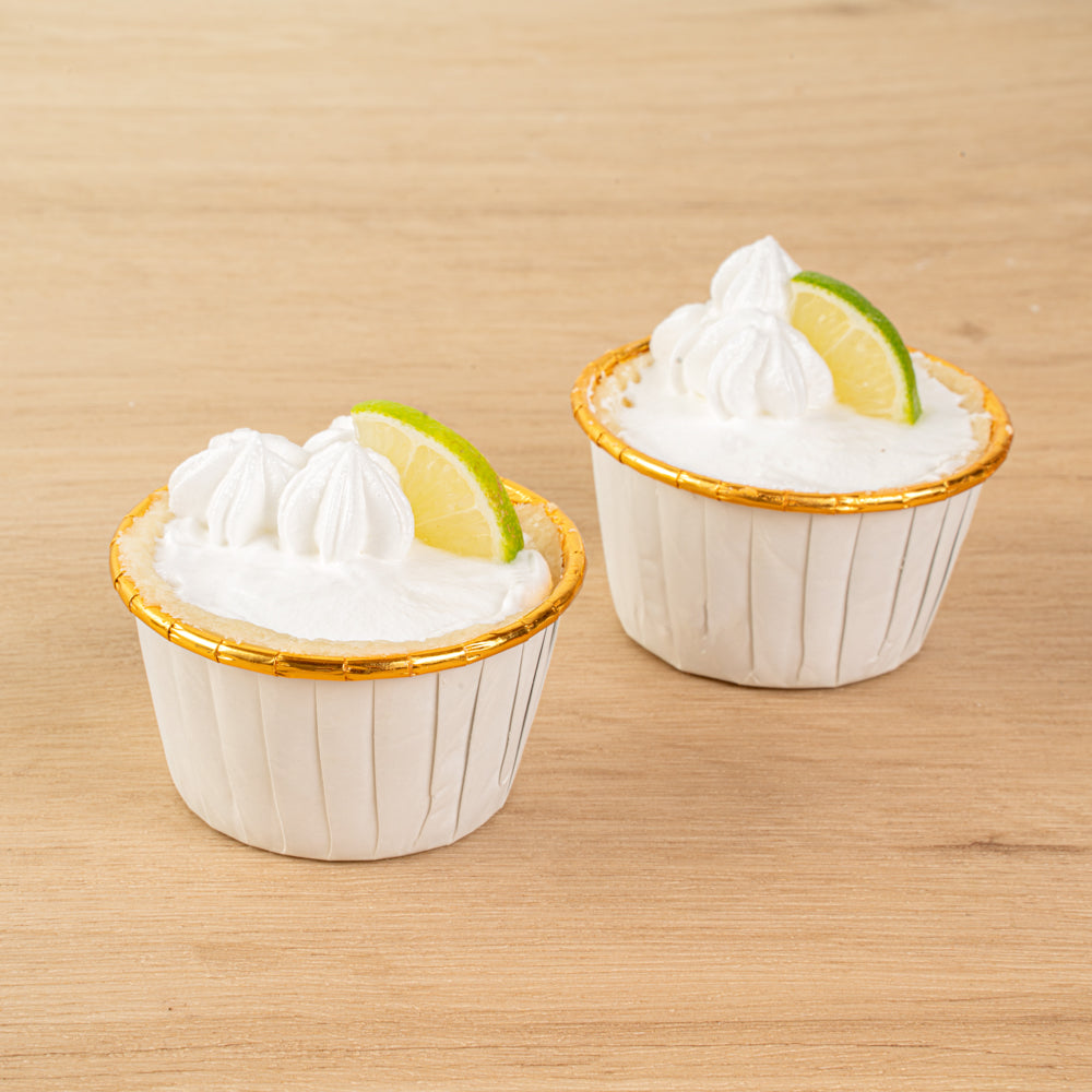 Panificio 3.5 oz Round White Foil Paper Baking Cup - Lids Available - 2 3/4" x 2 3/4" x 1 1/2" - 500 count box