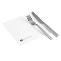 Luxenap Square Greco White Paper Napkin - Air Laid - 15 3/4" x 15 3/4" - 50 count box