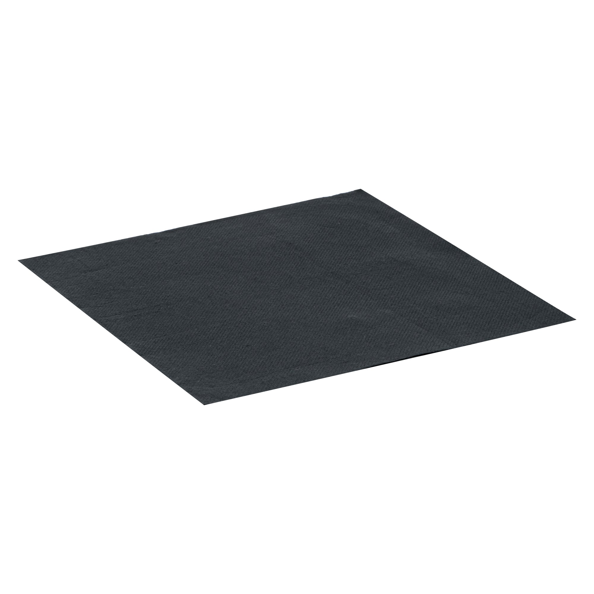 Luxenap Square Black Paper Napkin - 2-Ply, Micropoint - 15 1/2" x 15 1/4" - 1200 count box