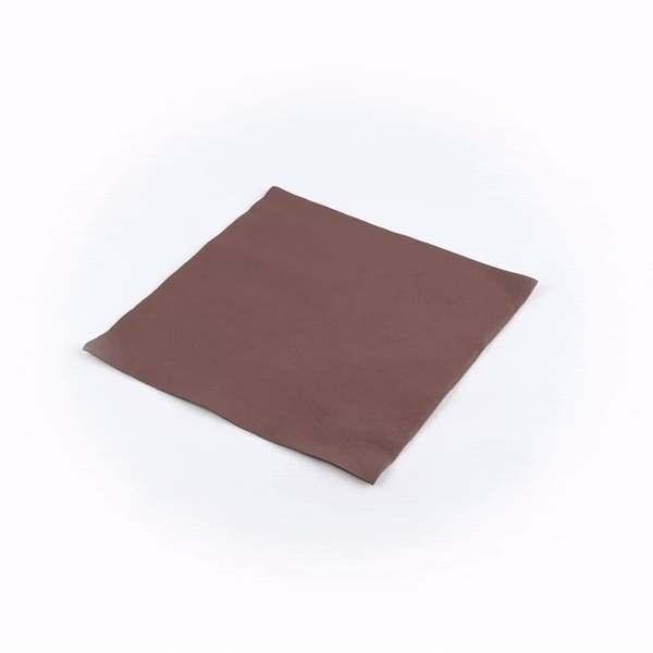 Luxenap Square Brown Paper Napkin - 2-Ply, Micropoint - 15 1/2" x 15 1/4" - 1200 count box