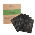 Chef 101 No PFAS Added Black Paper Bakery Wrap and Basket Liner - Bon Appetit, Greaseproof - 12" x 12" - 200 count box
