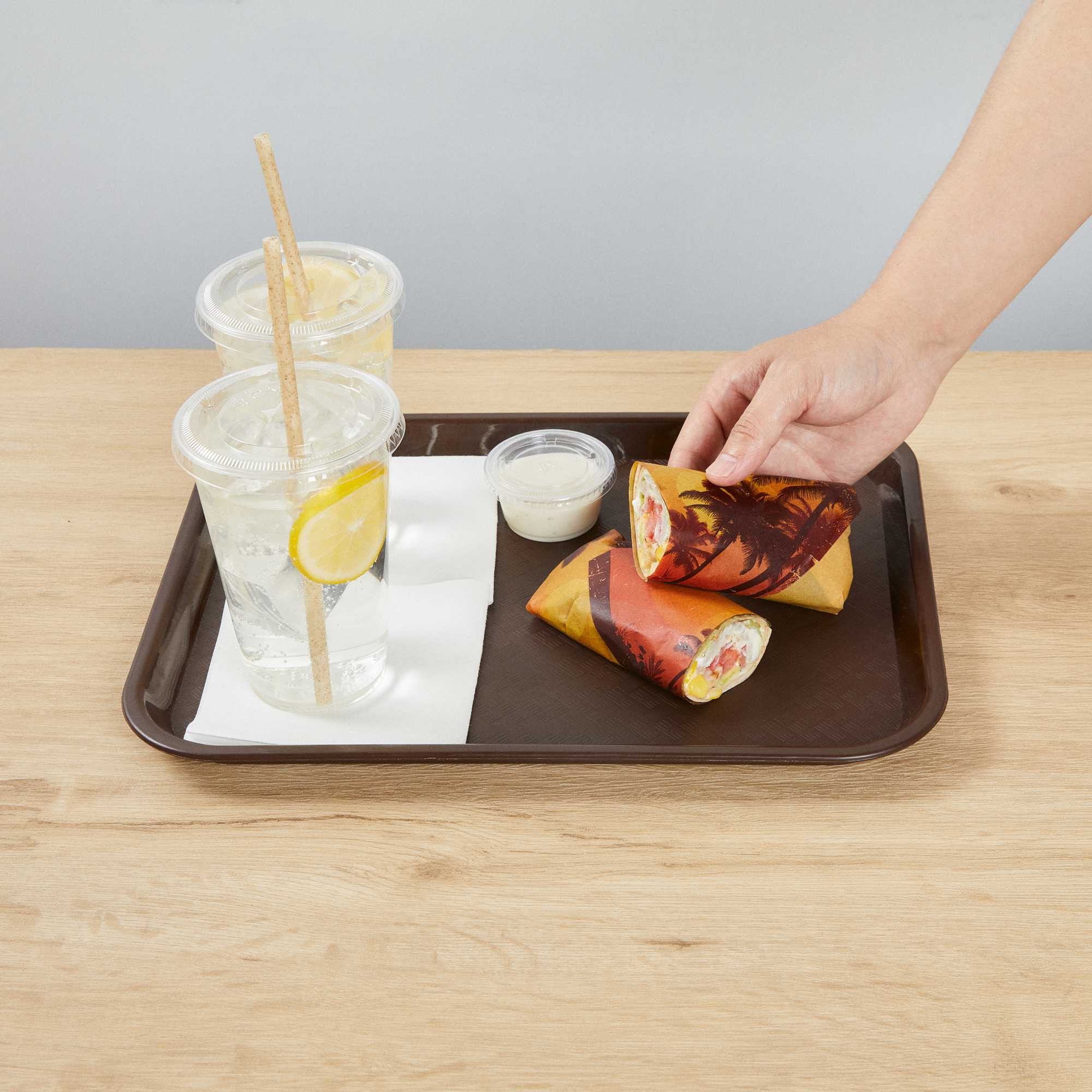 Chef 101 No PFAS Added Kraft Paper Food Wrap and Basket Liner - California Sunshine, Greaseproof, Compostable - 12" x 12" - 2000 count box