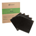 Chef 101 No PFAS Added Black Paper Bakery Wrap and Basket Liner - Greaseproof - 12" x 12" - 200 count box
