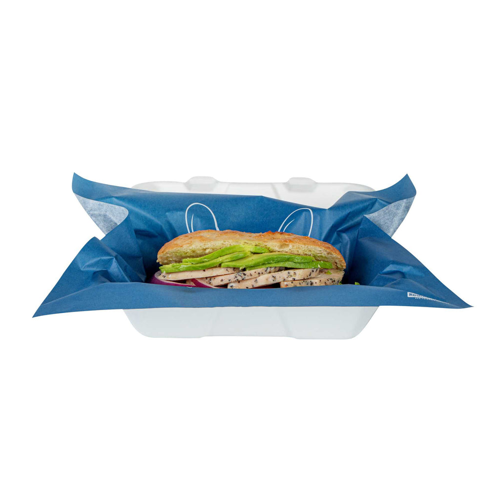 Chef 101 No PFAS Added Frenchie Paper Bakery Wrap and Basket Liner - Greaseproof - 12" x 12" - 2000 count box