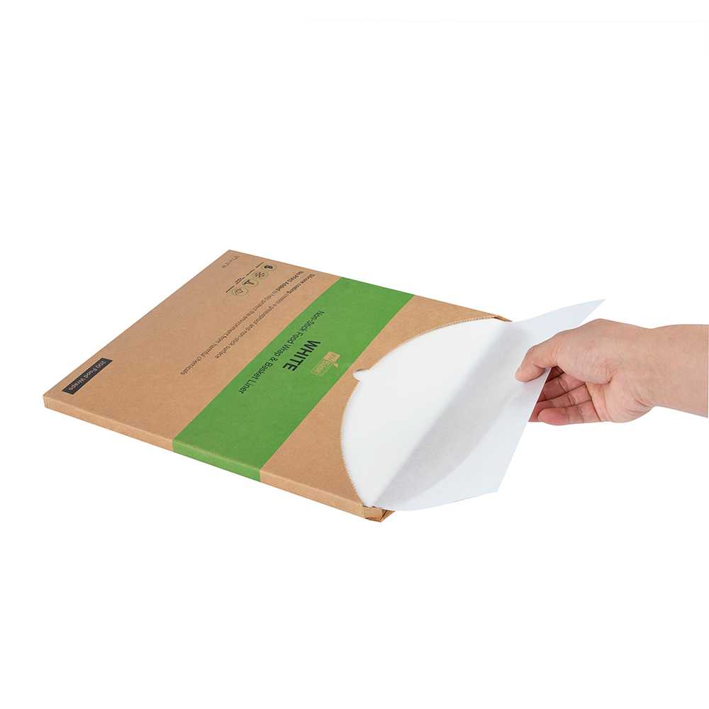 Chef 101 No PFAS Added White Paper Bakery Wrap and Basket Liner - Greaseproof - 12" x 12" - 2000 count box