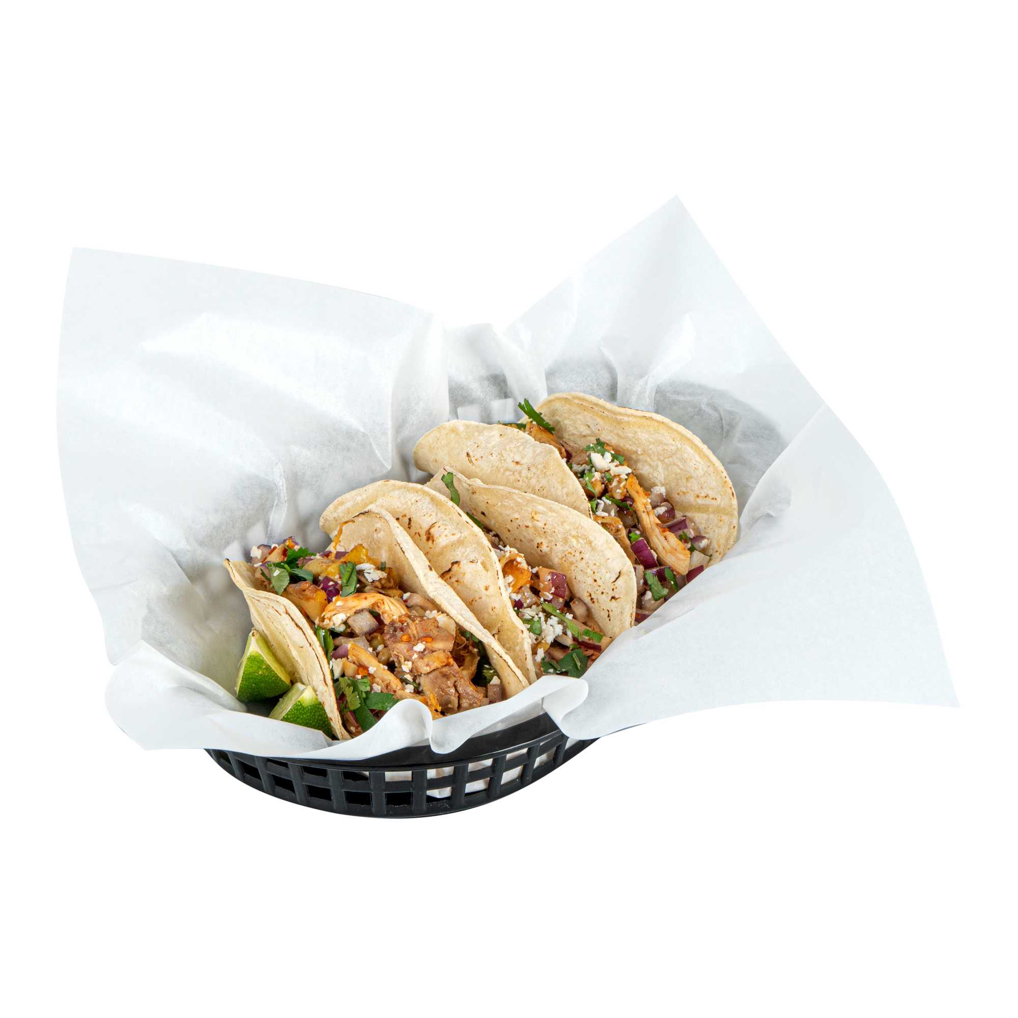 Chef 101 No PFAS Added White Paper Bakery Wrap and Basket Liner - Greaseproof - 12" x 12" - 2000 count box