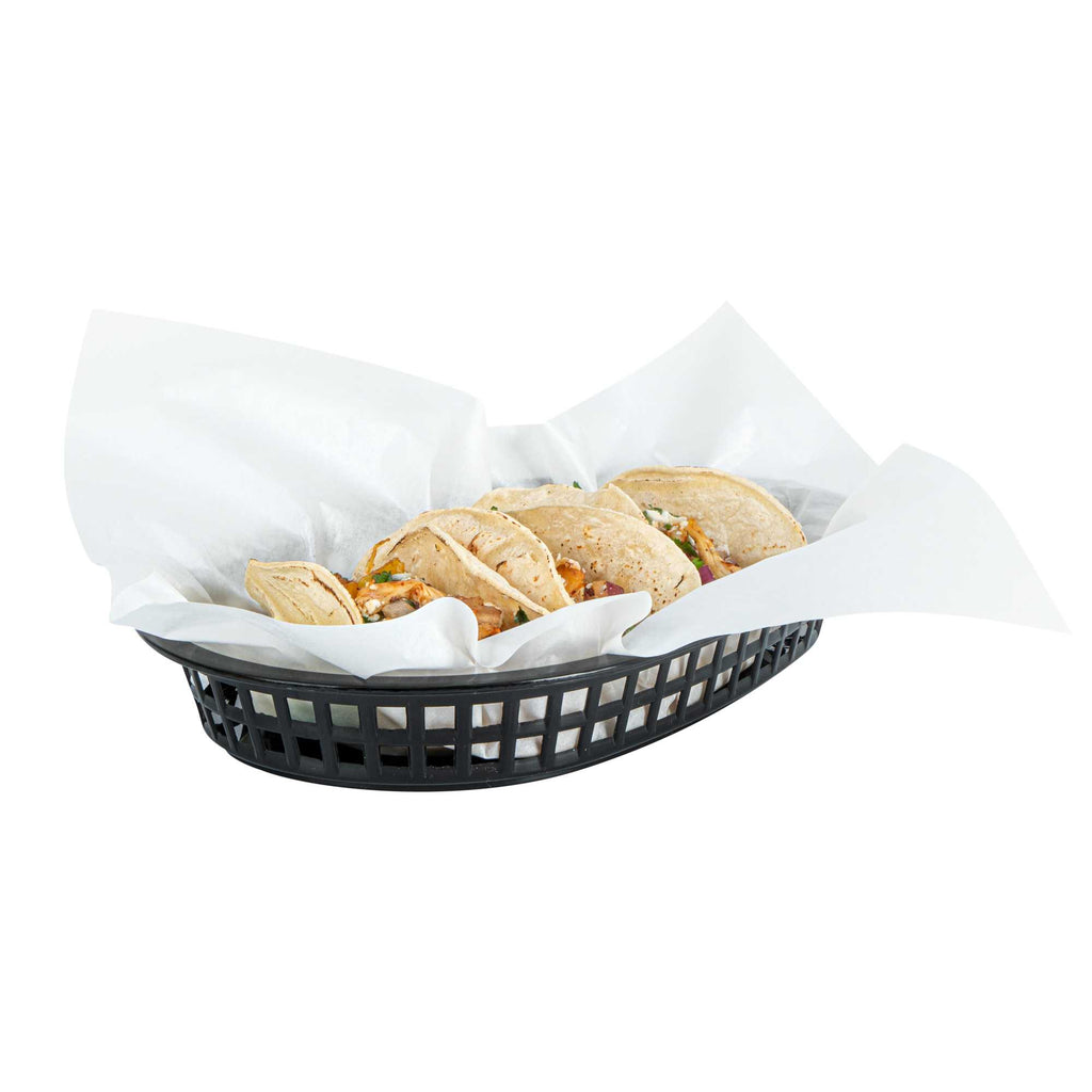 Chef 101 No PFAS Added White Paper Bakery Wrap and Basket Liner - Greaseproof - 12" x 12" - 2000 count box