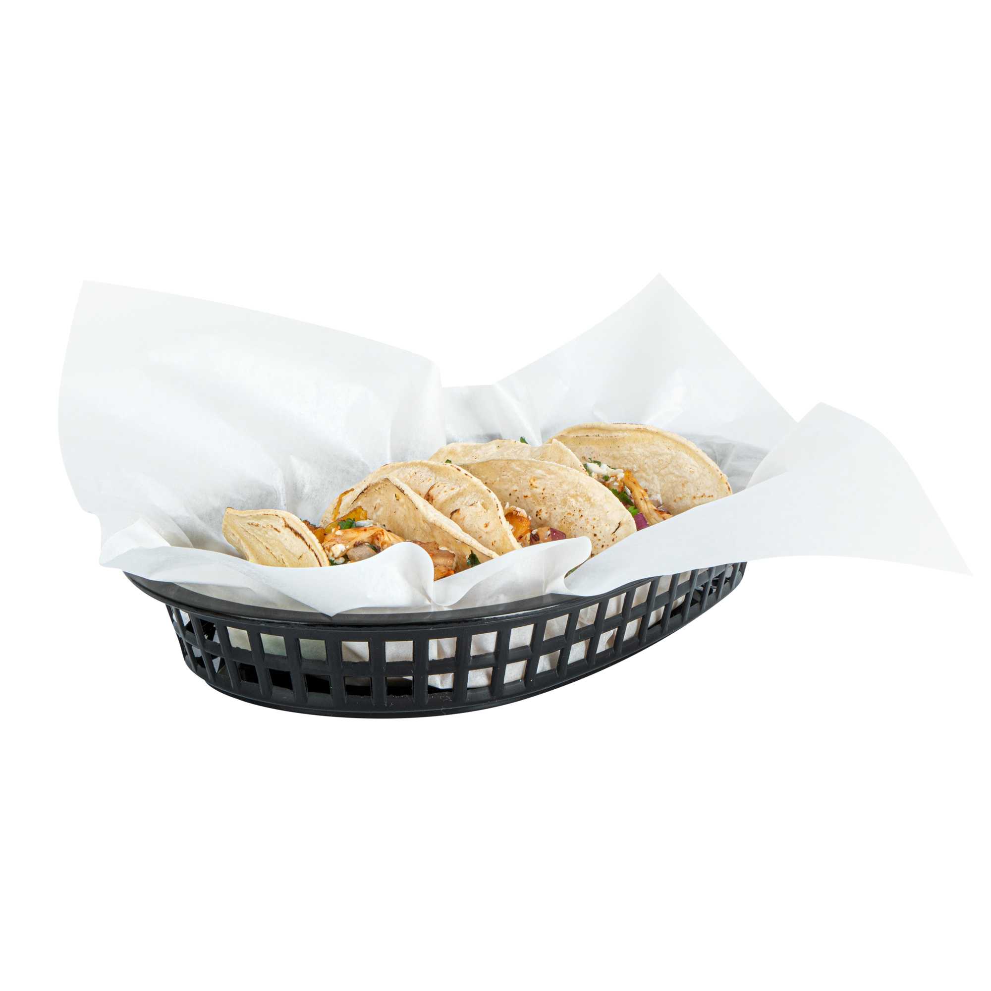 Chef 101 No PFAS Added White Paper Bakery Wrap and Basket Liner - Greaseproof - 12" x 12" - 2000 count box