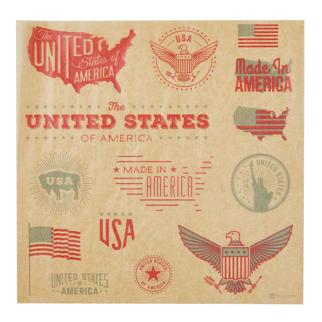 Chef 101 No PFAS Added Kraft Paper Food Wrap and Basket Liner - Born in the USA, Greaseproof, Compostable - 12" x 12" - 200 count box
