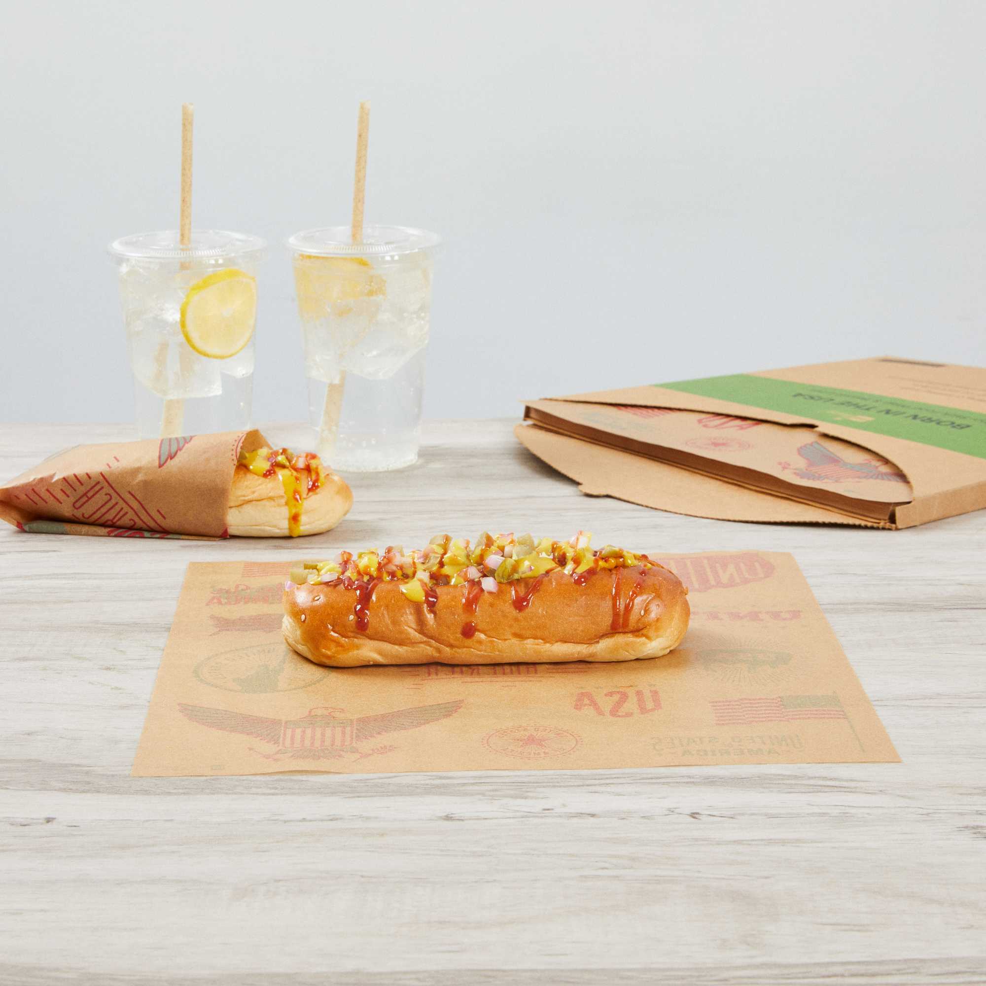 Chef 101 No PFAS Added Kraft Paper Food Wrap and Basket Liner - Born in the USA, Greaseproof, Compostable - 12" x 12" - 200 count box