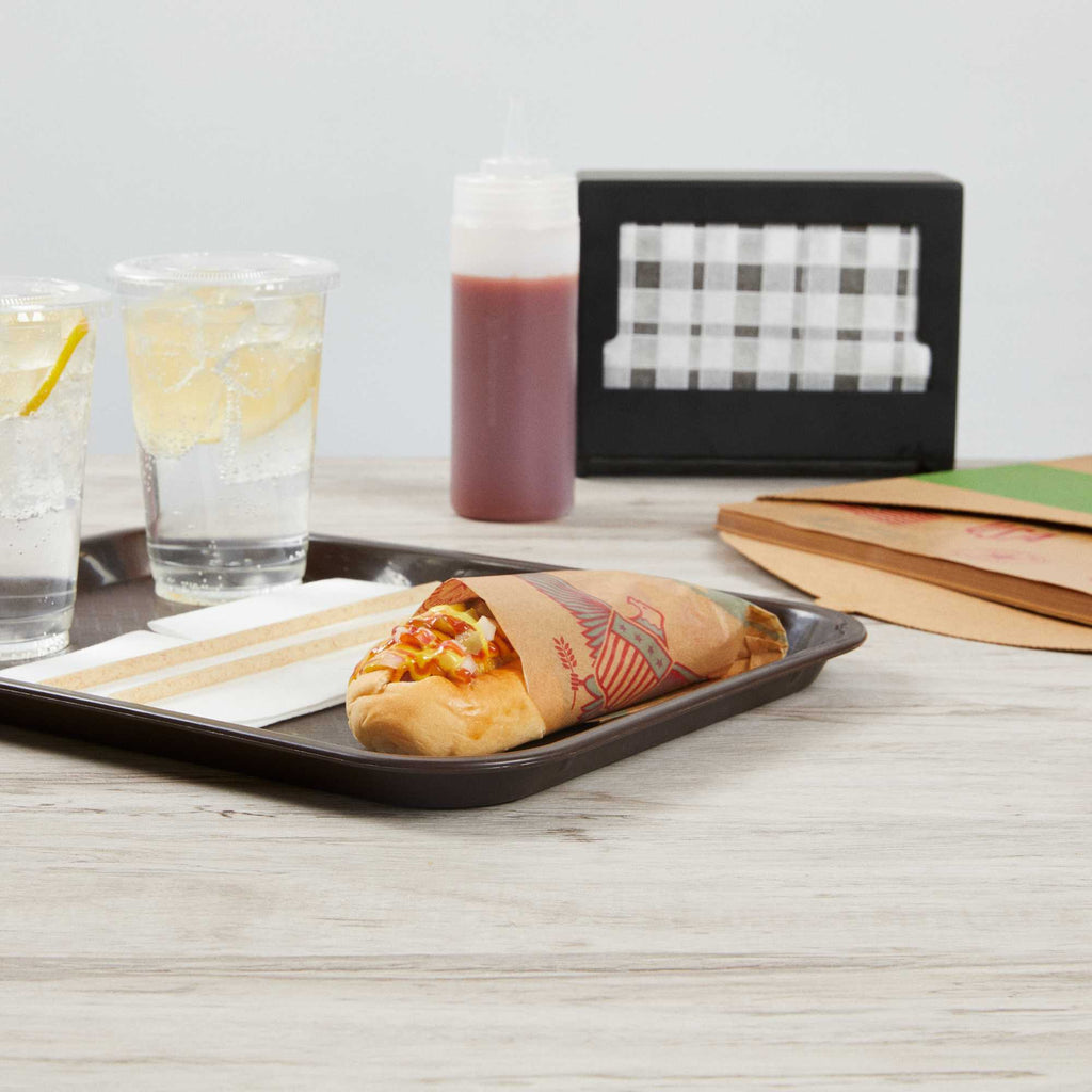 Chef 101 No PFAS Added Kraft Paper Food Wrap and Basket Liner - Born in the USA, Greaseproof, Compostable - 12" x 12" - 200 count box