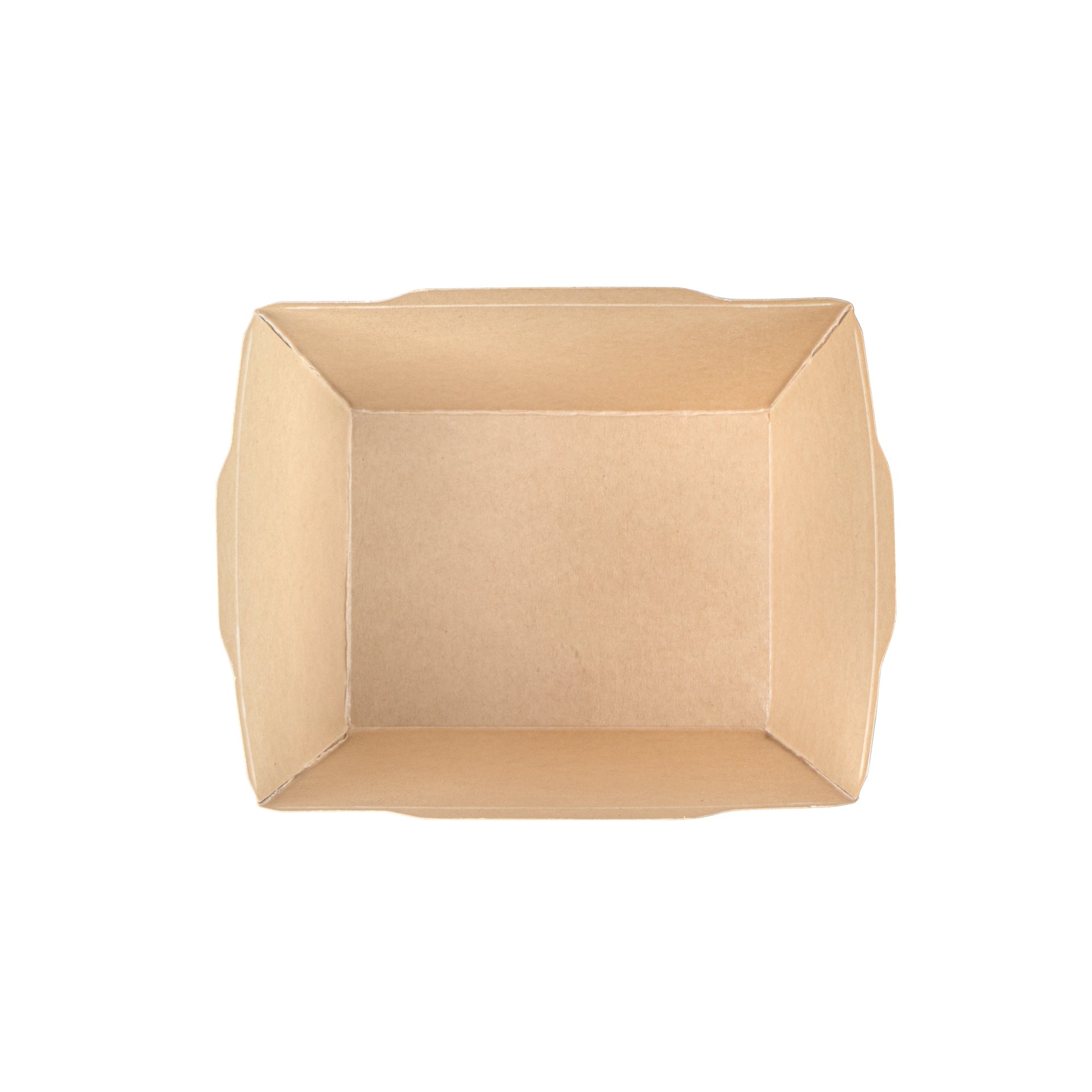 Sustain 17 oz Bamboo Paper Small Click Lock Container - with PLA Lining, Compostable - 4 1/4" x 3 1/4" x 2 3/4" - 200 count box