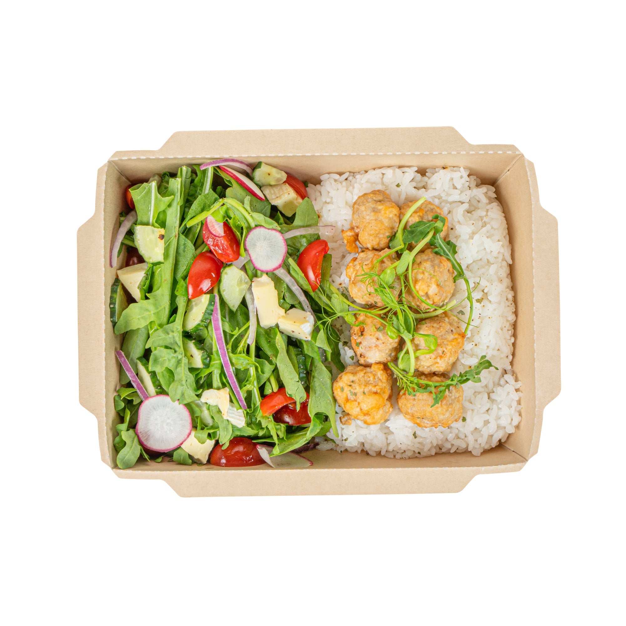 Sustain 34 oz Bamboo Paper Medium Click Lock Container - with PLA Lining, Compostable - 7 1/2" x 5 1/2" x 1 3/4" - 50 count box