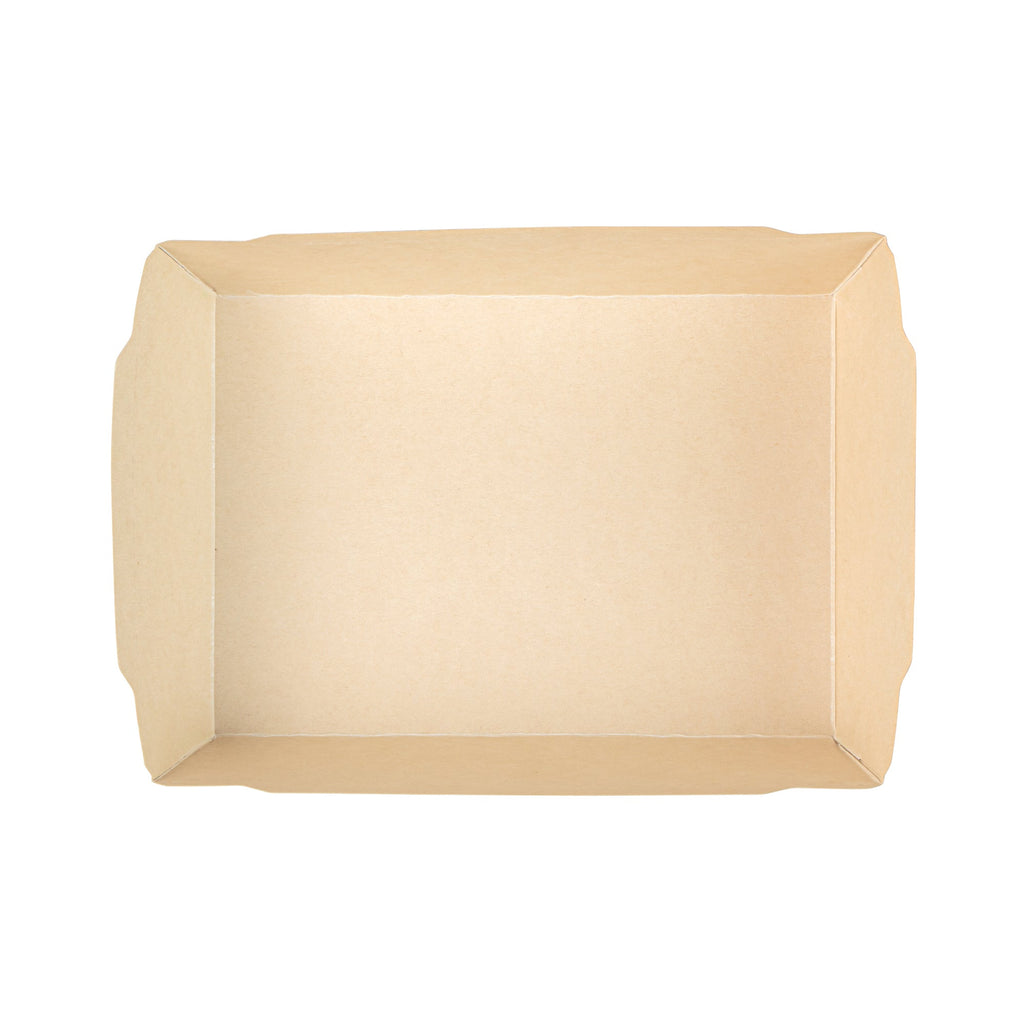 Sustain 34 oz Bamboo Paper Medium Click Lock Container - with PLA Lining, Compostable - 7 1/2" x 5 1/2" x 1 3/4" - 200 count box