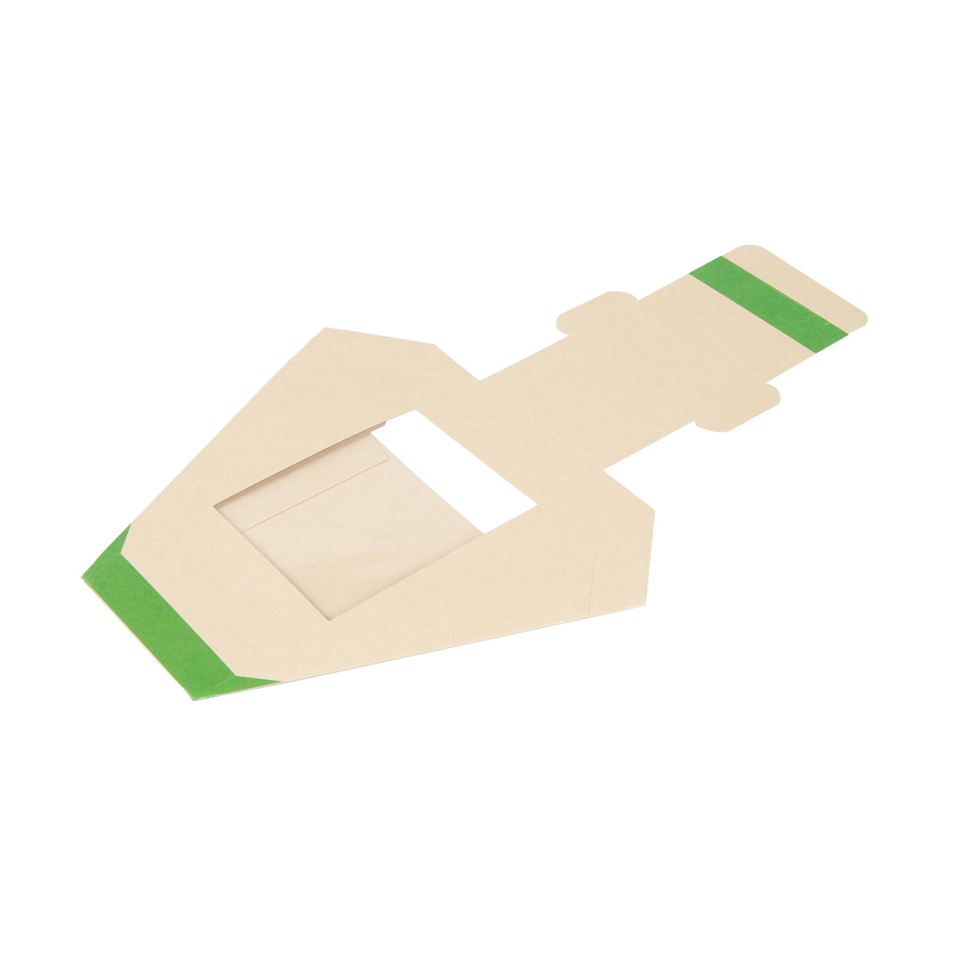 Sustain Bamboo Paper Medium Sandwich Box - with PLA Lining and Window, Compostable - 4 3/4" x 4 3/4" x 2 3/4" - 25 count box