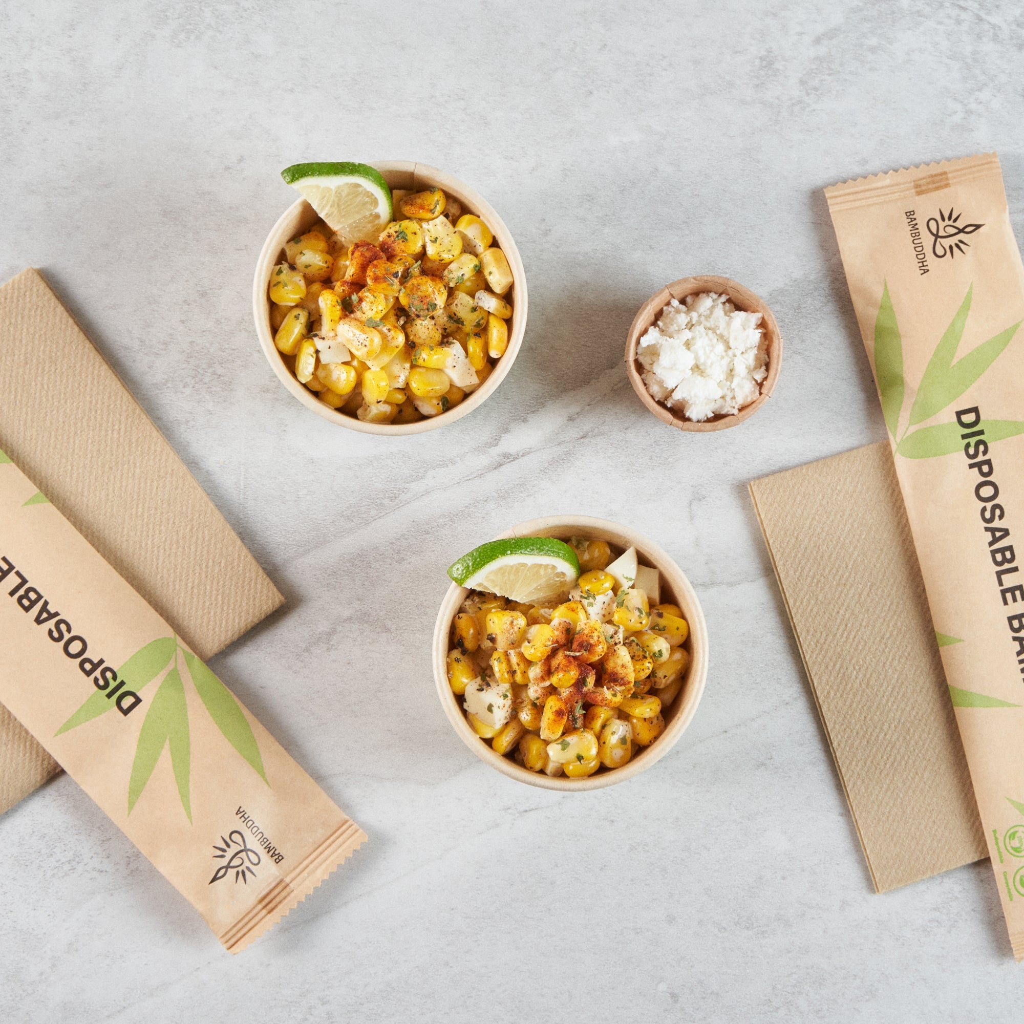 Sustain 4 oz Round Bamboo Paper To Go Cup - with PLA Lining, Compostable - 3" x 3" x 2 1/2" - 200 count box