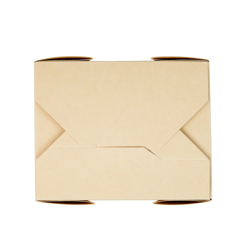 Sustain 30 oz Rectangle Bamboo Paper #1 Bio Box Take Out Container - with PLA Lining, Compostable - 5" x 4" x 2 1/2" - 50 count box