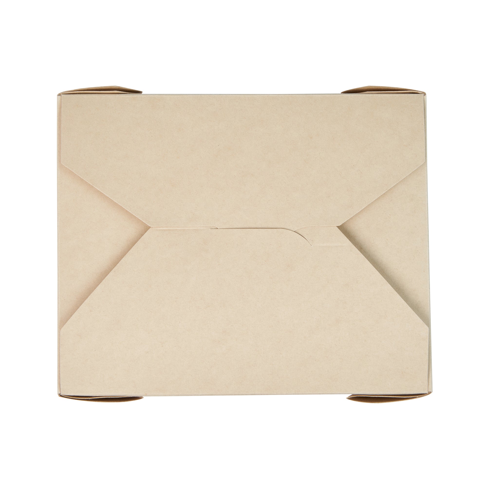 Sustain 45 oz Rectangle Bamboo Paper #8 Bio Box Take Out Container - with PLA Lining, Compostable - 6 3/4" x 5 1/2" x 2 1/2" - 200 count box