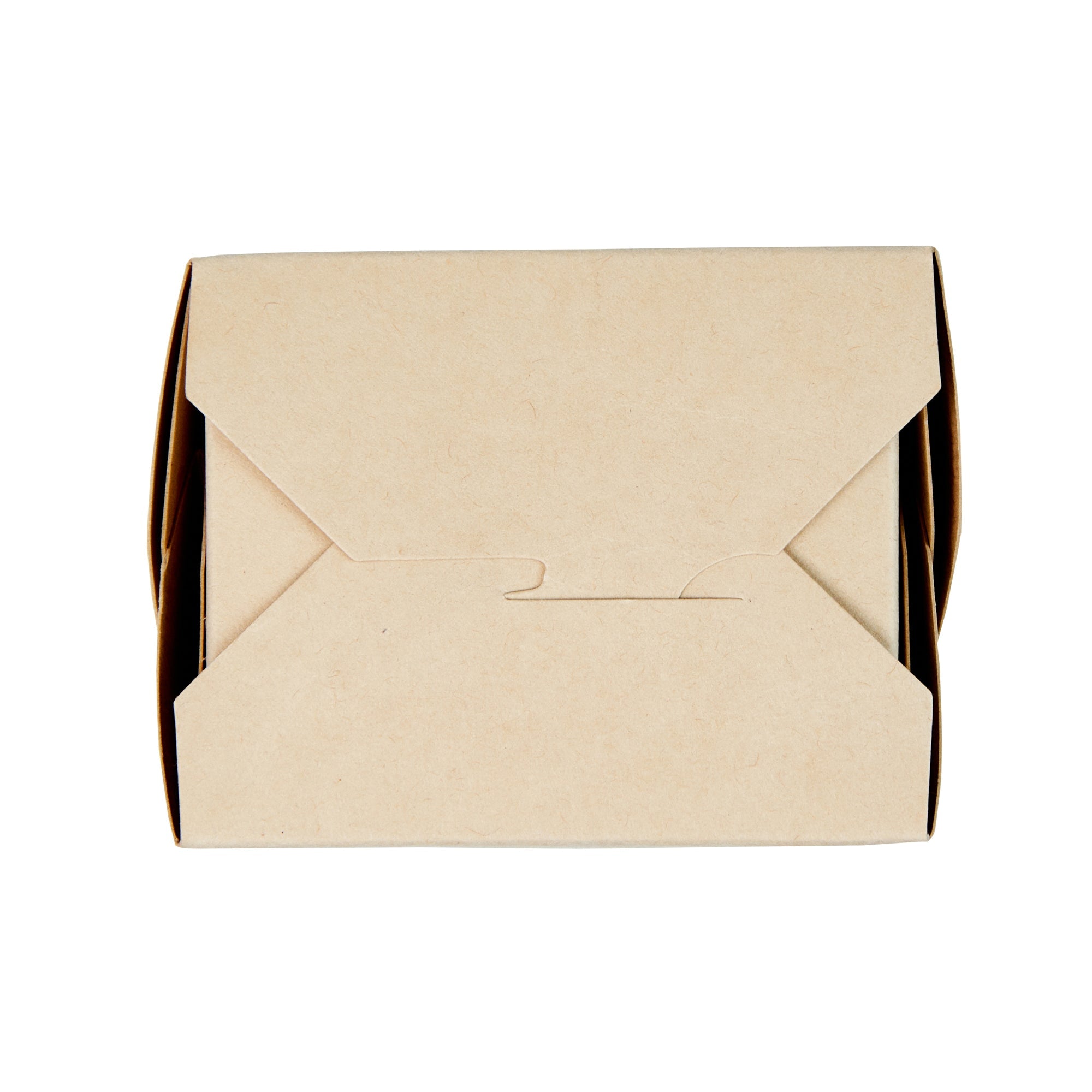 Sustain 8 oz Square Bamboo Paper Noodle Take Out Container - with PLA Lining, Compostable - 2 3/4" x 2 1/4" x 2 1/2" - 50 count box