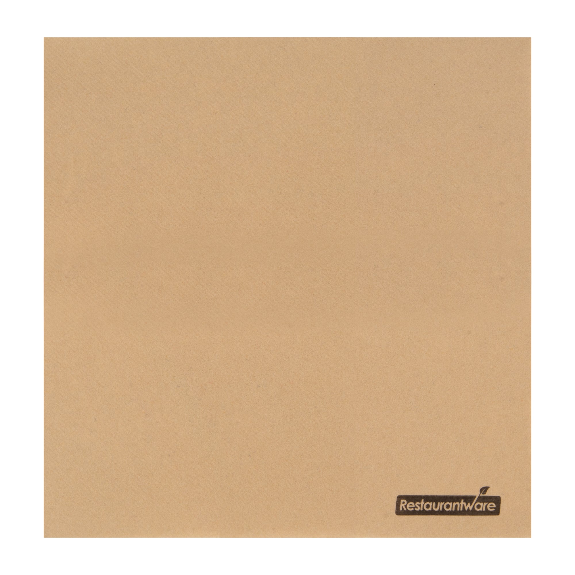 Luxenap Square Kraft Paper Linen-Feel Cocktail Napkin - Air Laid - 9 1/2" x 9 1/2" - 50 count box