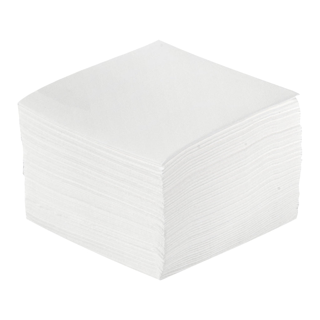 Luxenap Square White Paper Linen-Feel Cocktail Napkin - Air Laid - 9 1/2" x 9 1/2" - 1600 count box