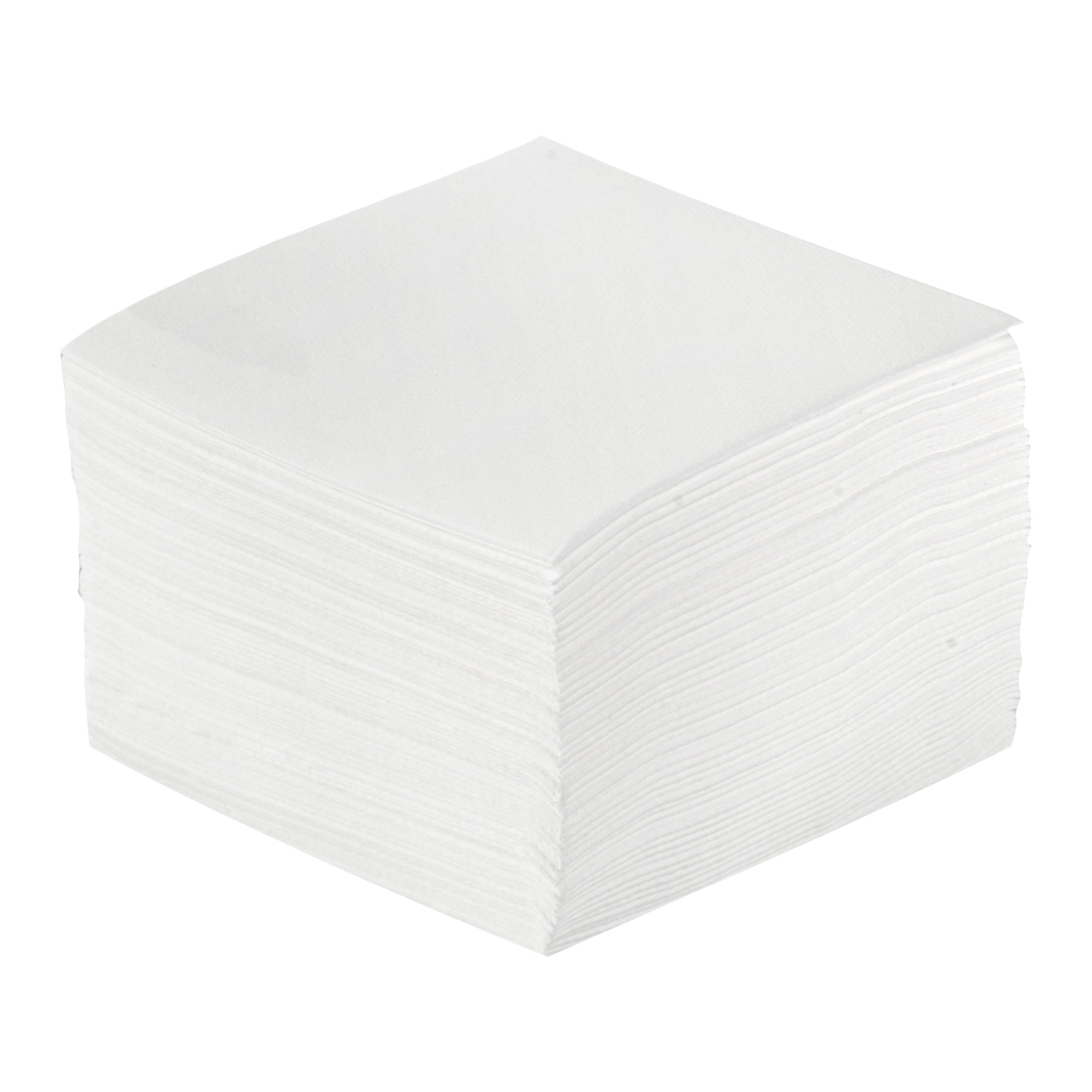 Luxenap Square White Paper Linen-Feel Cocktail Napkin - Air Laid - 9 1/2" x 9 1/2" - 1600 count box