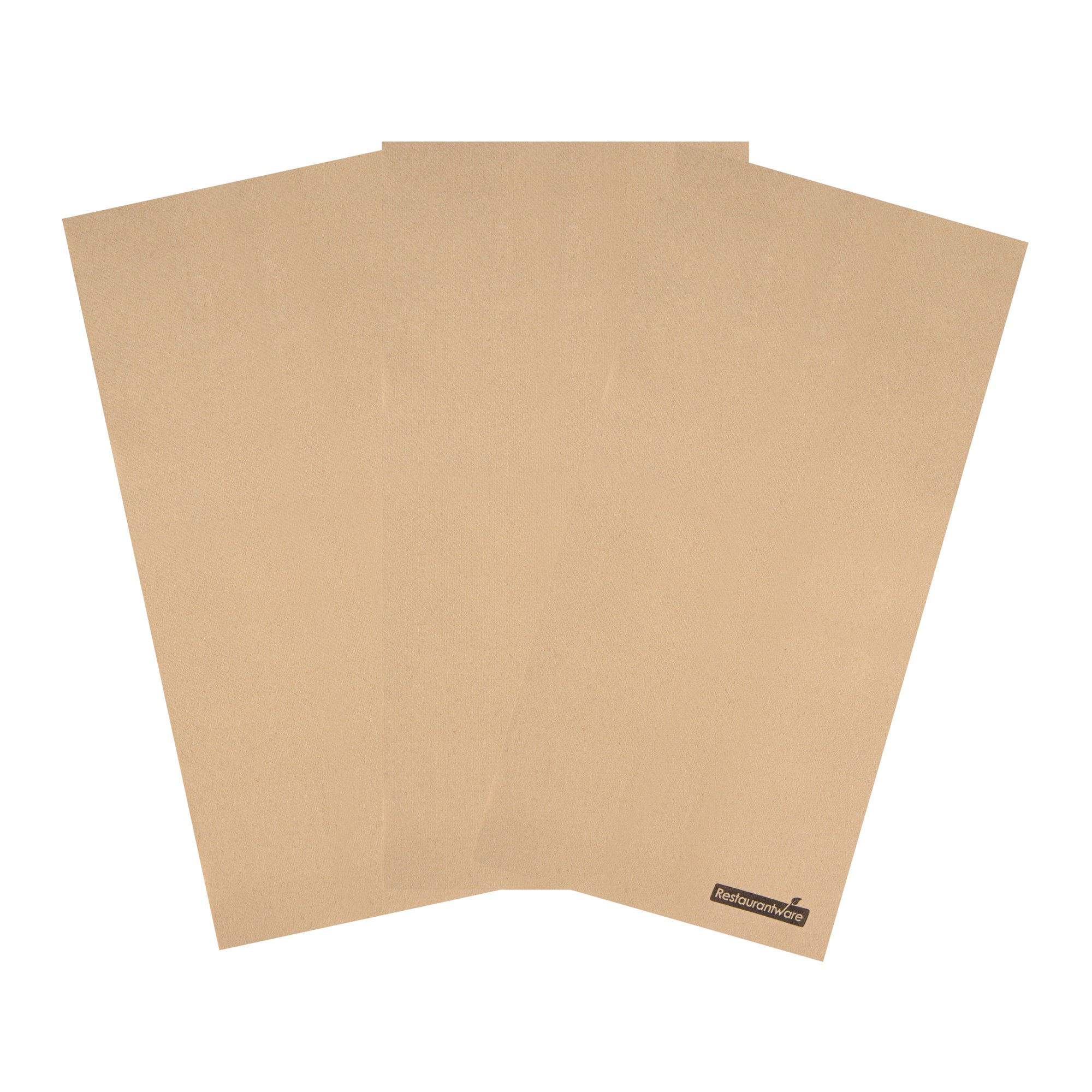 Luxenap Rectangle Kraft Paper Linen-Feel Guest Towel / Napkin - Air Laid - 15 3/4" x 7 3/4" - 50 count box