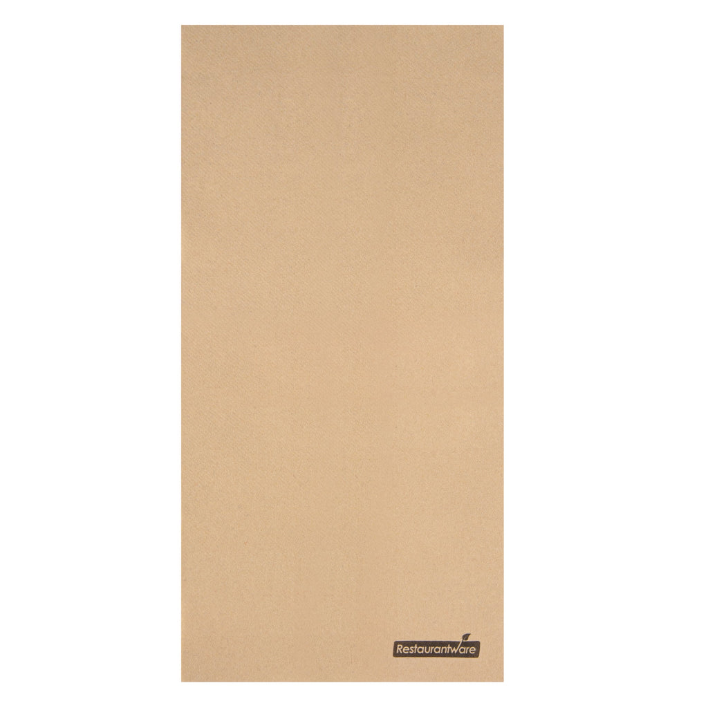 Luxenap Rectangle Kraft Paper Linen-Feel Guest Towel / Napkin - Air Laid - 15 3/4" x 7 3/4" - 50 count box
