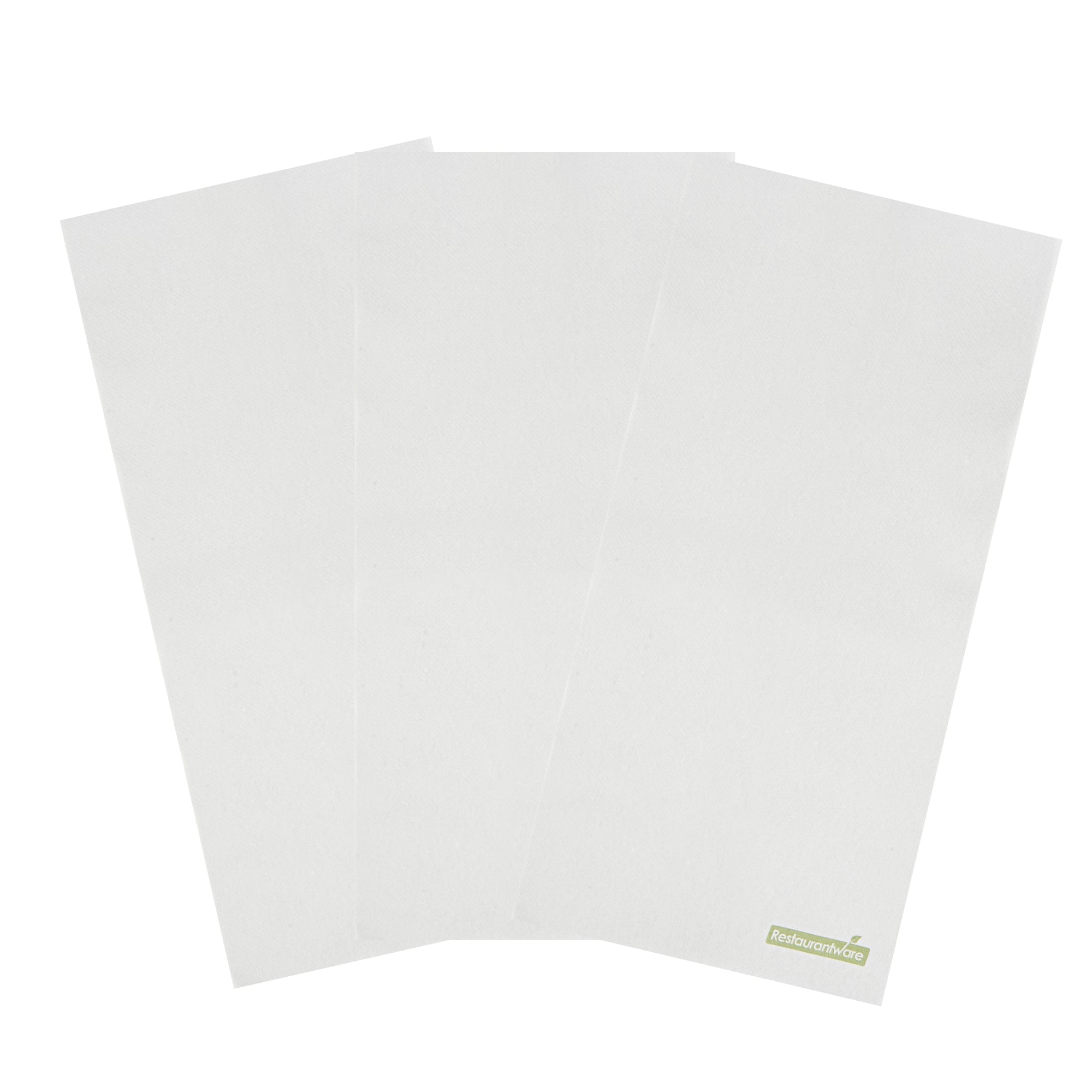 Luxenap Rectangle White Paper Linen-Feel Guest Towel / Napkin - Air Laid - 15 3/4" x 7 3/4" - 50 count box