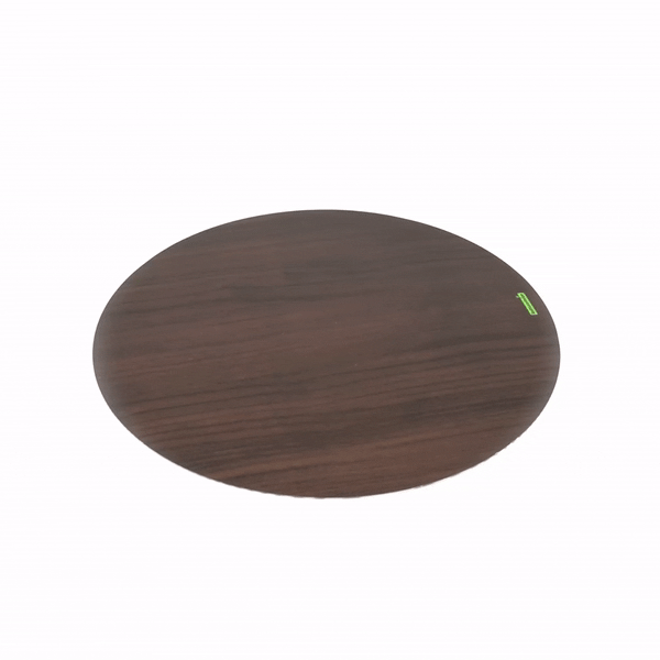 Cater Tek Round Dark Cheese / Charcuterie Board - Faux Wood - 13 3/4" x 13 3/4" - 100 count box
