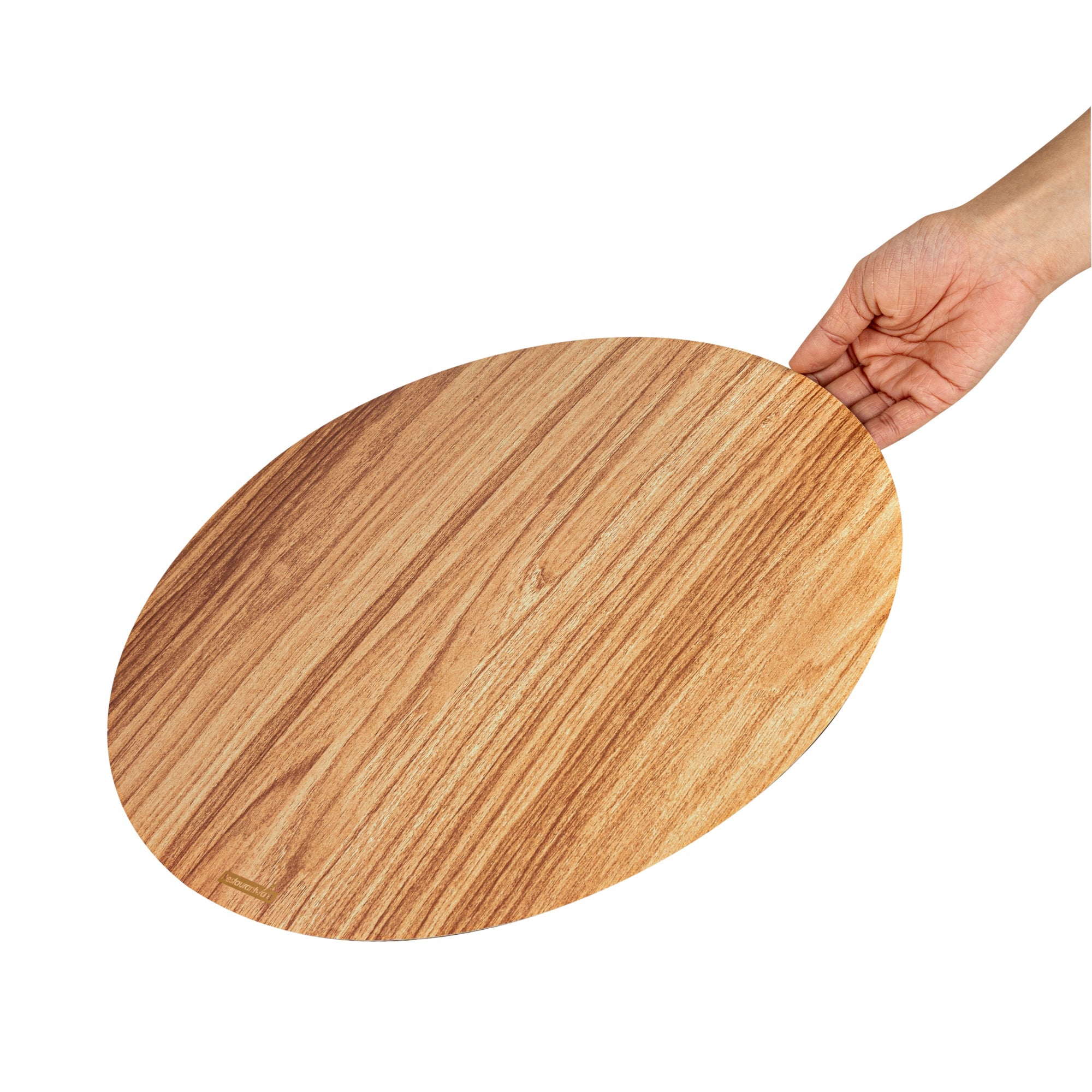 Cater Tek Round Natural Cardboard Cheese / Charcuterie Board - Faux Wood - 13 3/4" x 13 3/4" - 100 count box
