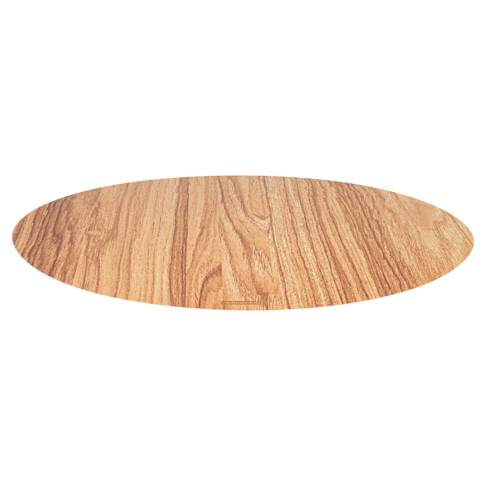 Cater Tek Round Natural Cardboard Cheese / Charcuterie Board - Faux Wood - 13 3/4" x 13 3/4" - 100 count box