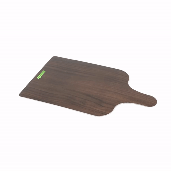 Cater Tek Dark Cheese / Charcuterie Board - Faux Wood - 11 3/4" x 7" - 10 count box