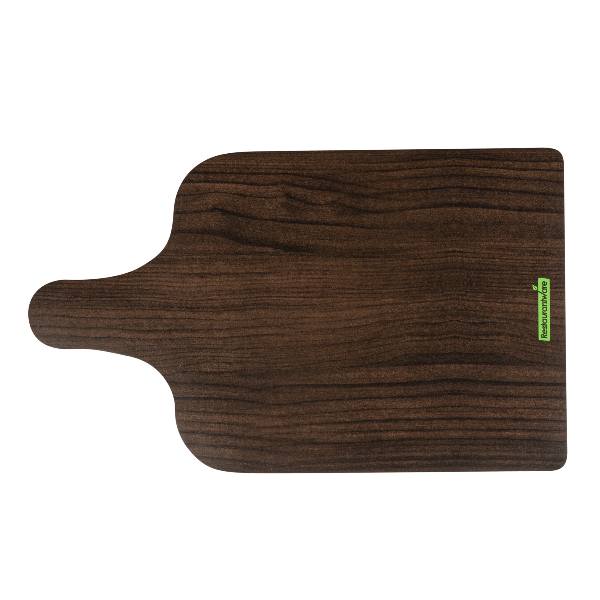 Cater Tek Dark Cheese / Charcuterie Board - Faux Wood - 11 3/4" x 7" - 10 count box