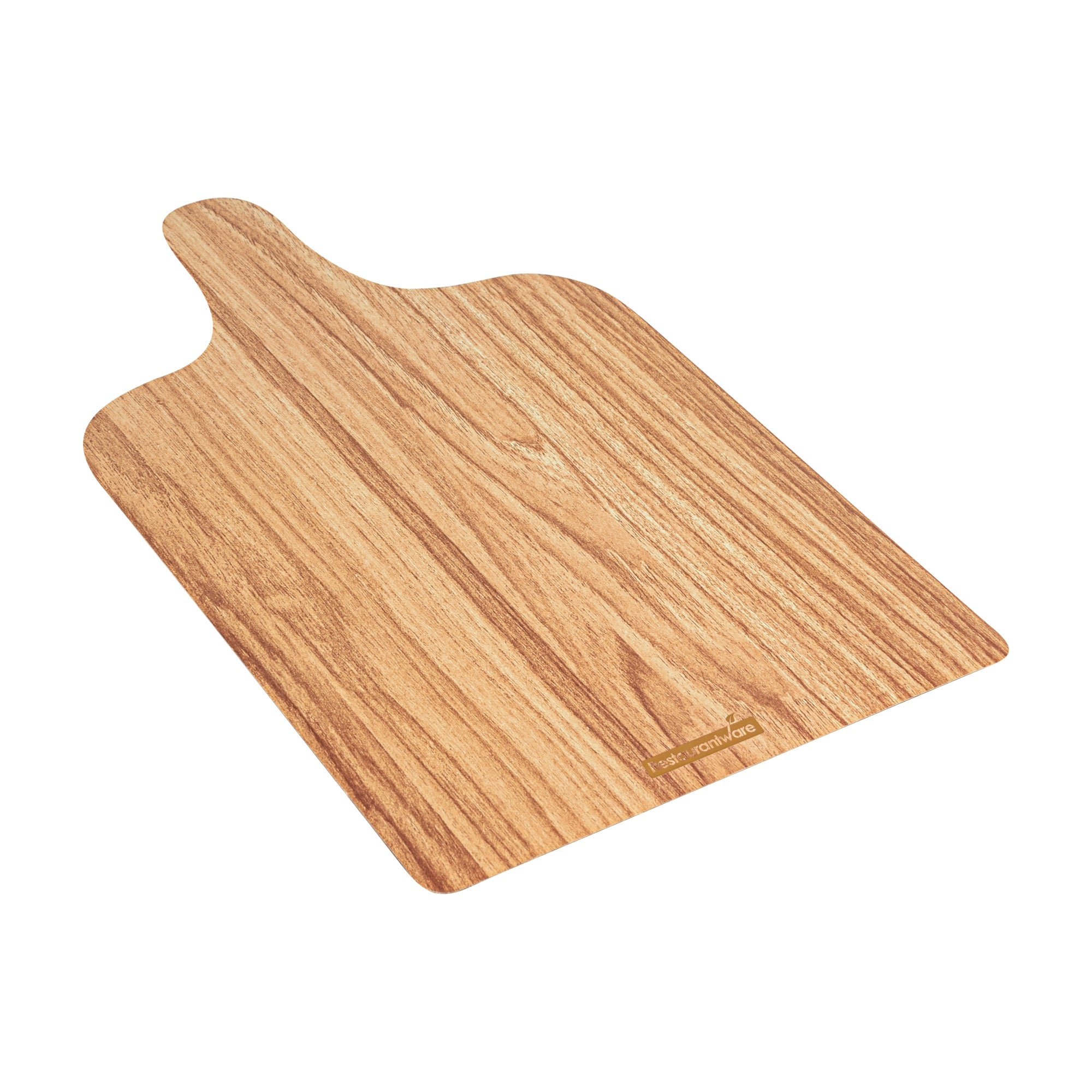 Cater Tek Natural Cheese / Charcuterie Board - Faux Wood - 11 3/4" x 7" - 100 count box