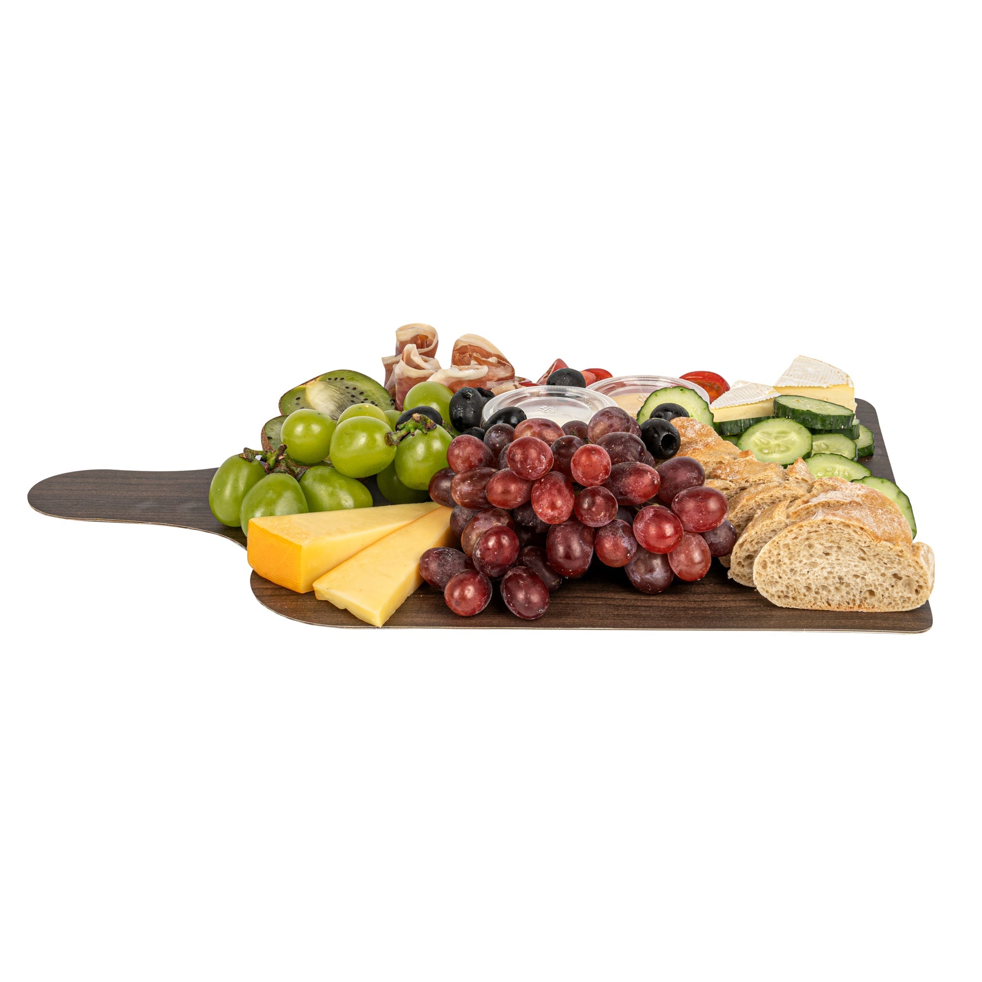 Cater Tek Dark Cheese / Charcuterie Board - Faux Wood - 15 3/4" x 9 3/4" - 10 count box