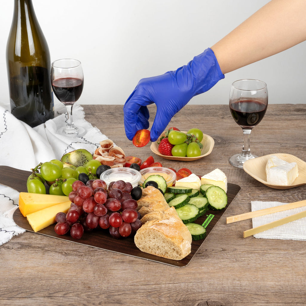 Cater Tek Dark Cheese / Charcuterie Board - Faux Wood - 15 3/4" x 9 3/4" - 10 count box