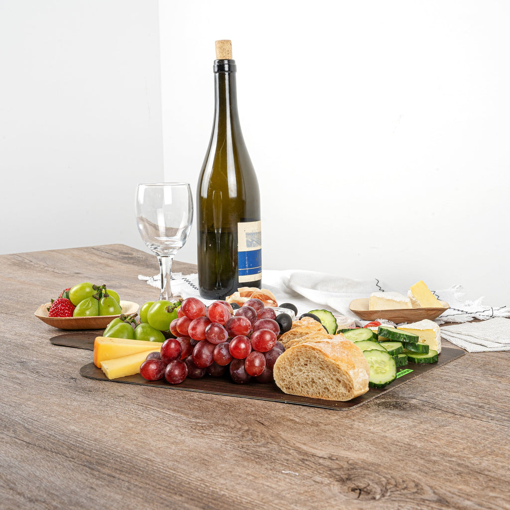Cater Tek Dark Cheese / Charcuterie Board - Faux Wood - 15 3/4" x 9 3/4" - 10 count box