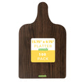 Cater Tek Dark Cheese / Charcuterie Board - Faux Wood - 15 3/4" x 9 3/4" - 100 count box