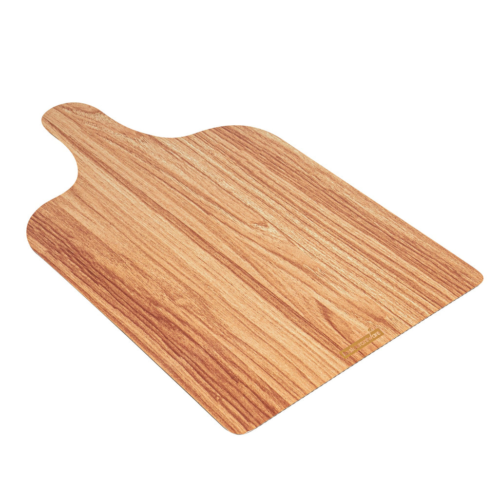 Cater Tek Natural Cheese / Charcuterie Board - Faux Wood - 15 3/4" x 9 3/4" - 10 count box
