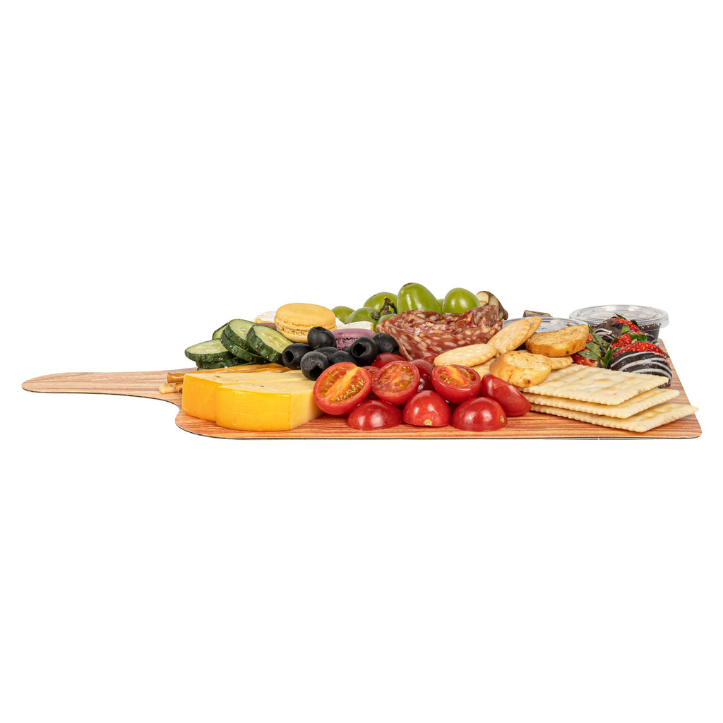 Cater Tek Natural Cheese / Charcuterie Board - Faux Wood - 15 3/4" x 9 3/4" - 100 count box
