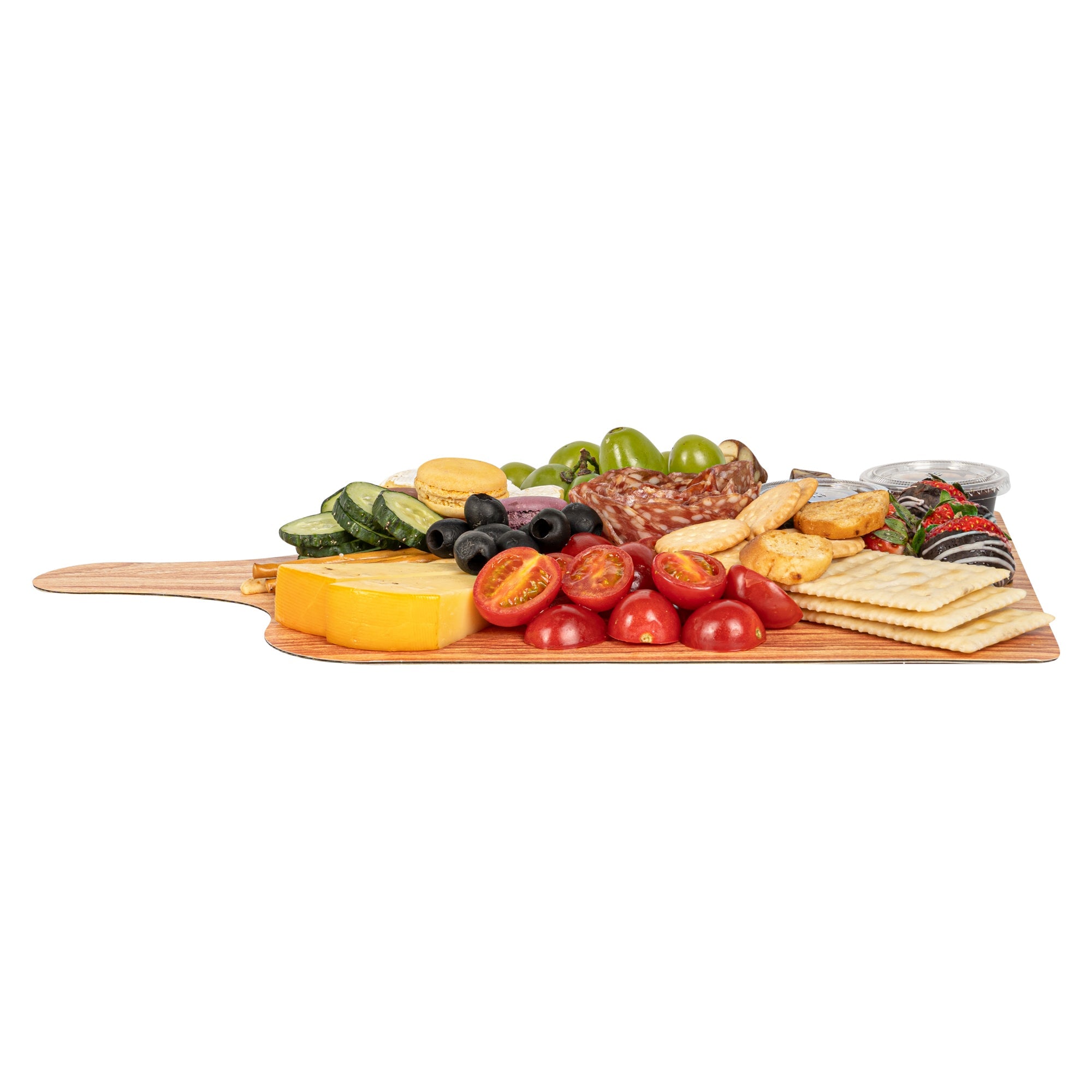 Cater Tek Natural Cheese / Charcuterie Board - Faux Wood - 15 3/4" x 9 3/4" - 100 count box