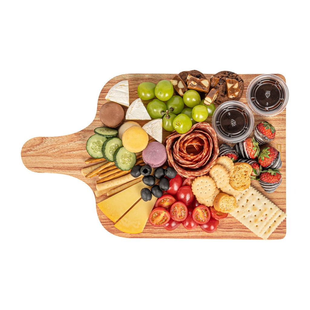 Cater Tek Natural Cheese / Charcuterie Board - Faux Wood - 15 3/4" x 9 3/4" - 100 count box