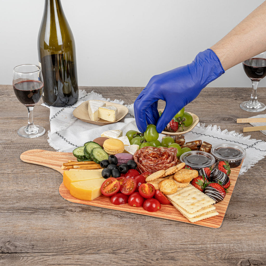 Cater Tek Natural Cheese / Charcuterie Board - Faux Wood - 15 3/4" x 9 3/4" - 100 count box