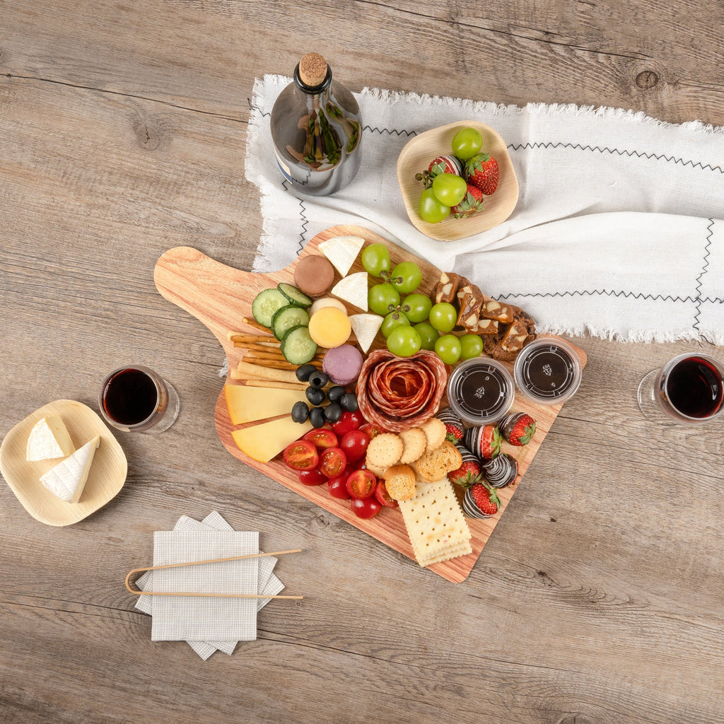 Cater Tek Natural Cheese / Charcuterie Board - Faux Wood - 15 3/4" x 9 3/4" - 100 count box